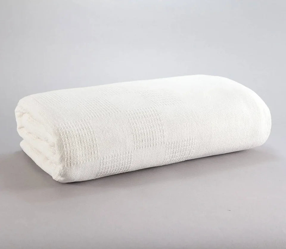 100% Cotton Twin Size Blanket
