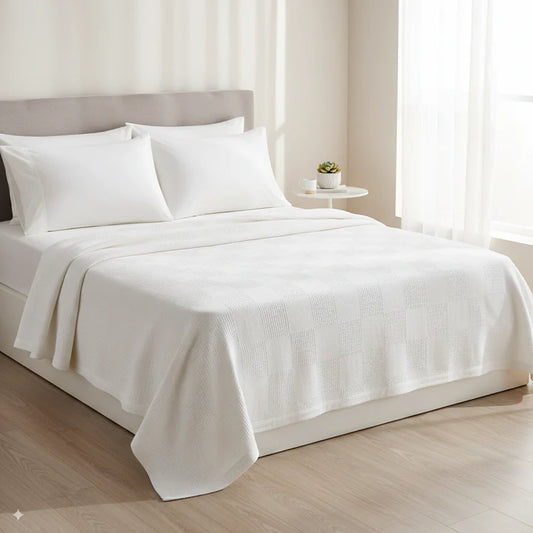 100% Cotton Twin Size Blanket